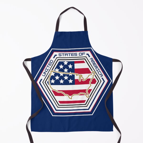 Item preview, United States of America Map Hexagon Emblem – Patriotic Flag-Filled United States Design for Veterans, Military Families, and Proud Americans designed and sold by GFamilyC.