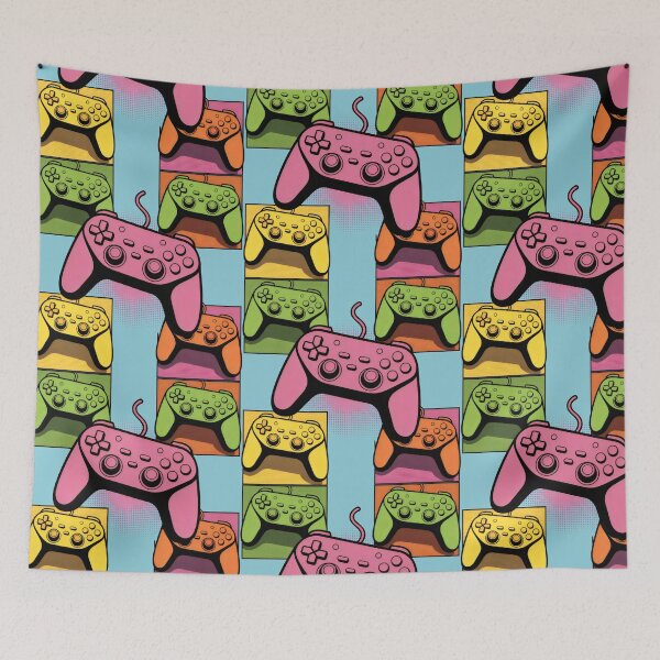 Item preview, Pop Art Retro Gaming Controller - Gamer Aesthetic designed and sold by SplashTastic.