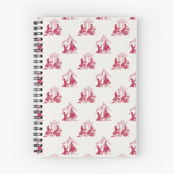 Item preview, Regencycore toile print - deep red on cream designed and sold by LittleBettyMakes.