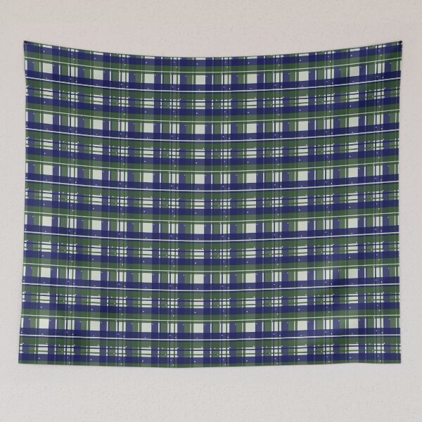 Item preview, Cute Blue & Green Plaid with Stars designed and sold by StephCommererCrafts.