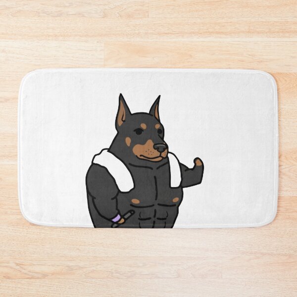 Item preview, Muscle Doberman Casual Shrug Meme designed and sold by WhatsupDawg.