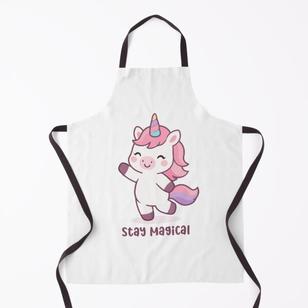 Item preview, Adorable Pastel Magical Unicorn Happy Jump Kawaii Art 'Stay Magical' designed and sold by stylishdzign.