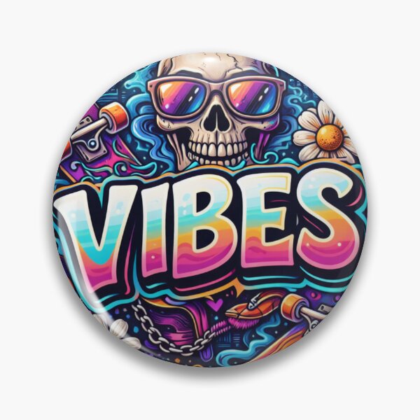 Item preview, Bad Vibes Neon Psychedelic “VIBES” designed and sold by frenzyretail.