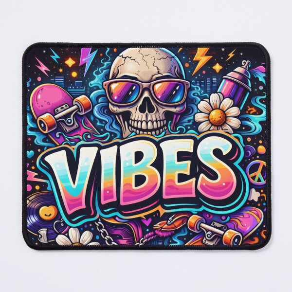 Item preview, Bad Vibes Neon Psychedelic “VIBES” designed and sold by frenzyretail.