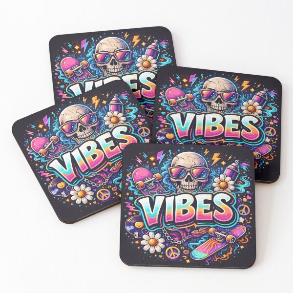 Item preview, Bad Vibes Neon Psychedelic “VIBES” designed and sold by frenzyretail.