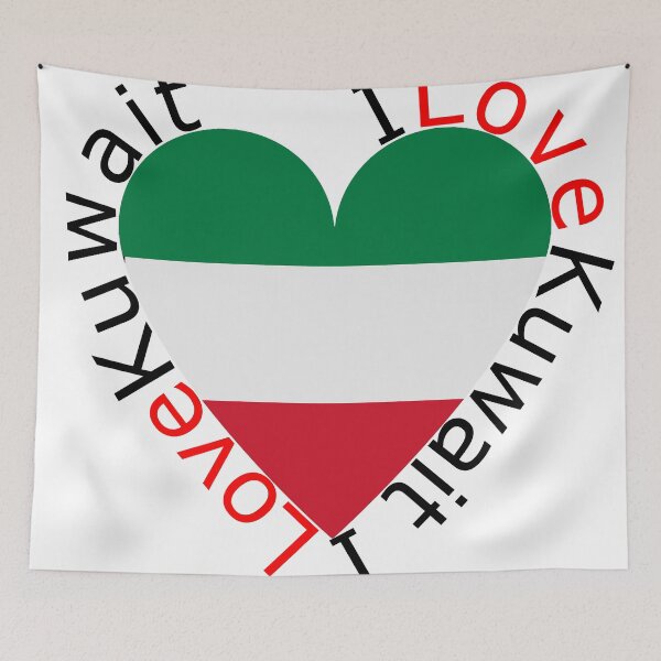 Item preview, I Love Kuwait  Heart designed and sold by TheIconSmith.