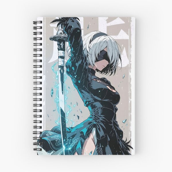 Item preview, Blindfolded Anime Sword Warrior – Dark Fantasy Female Samurai Art designed and sold by Dyan4.