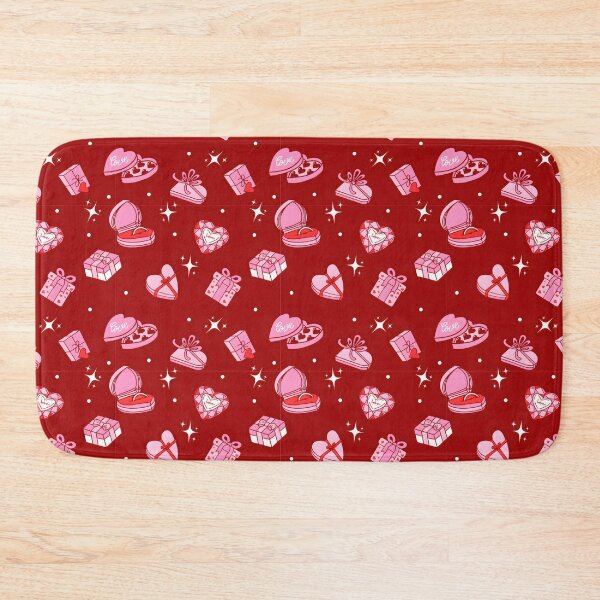 Item preview, Cute Valentine Gift Pattern Pillow – Pink Hearts & Love Boxes designed and sold by FestivityFinds.