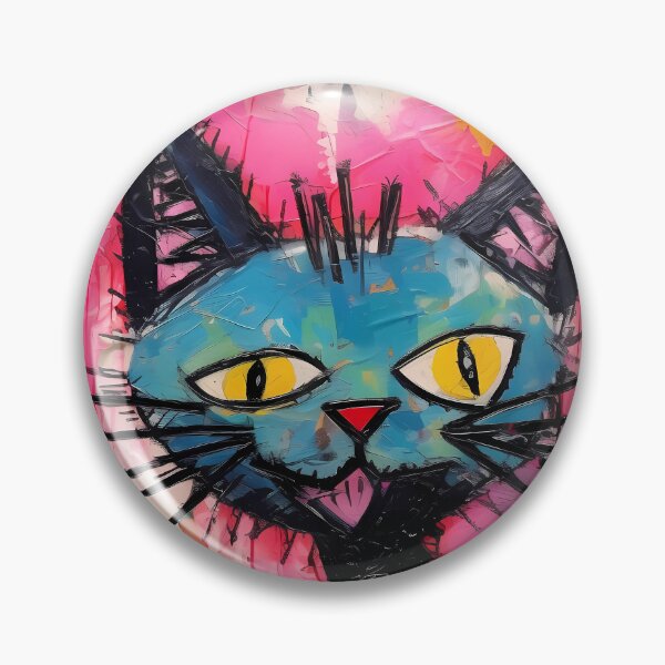 Item preview, Colorful Abstract Cat Painting Acrylic designed and sold by GiveMeMood.
