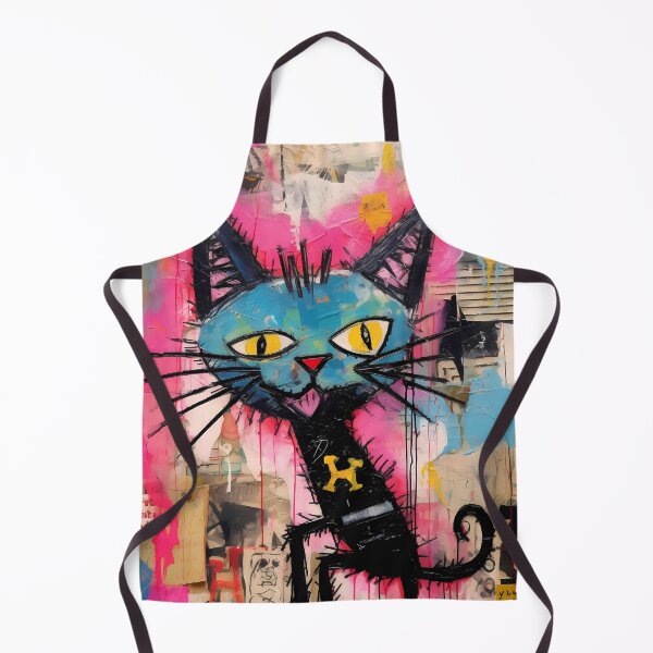 Item preview, Colorful Abstract Cat Painting Acrylic designed and sold by GiveMeMood.