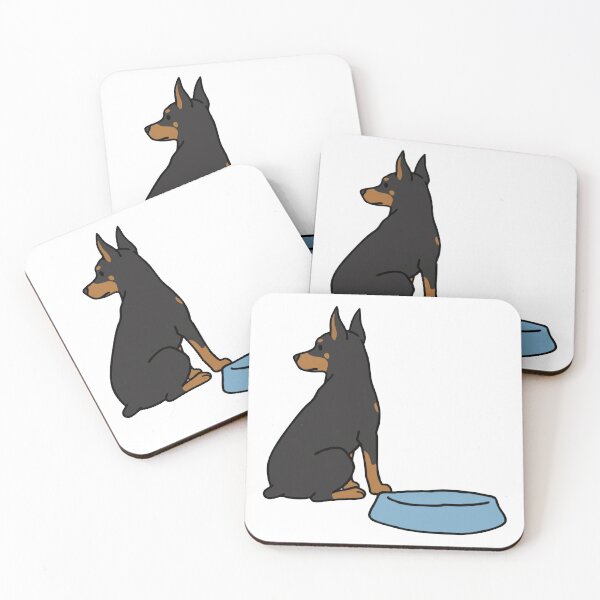 Item preview, Doberman Waiting Patiently Empty Bowl designed and sold by WhatsupDawg.