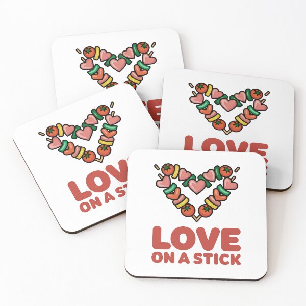 Item preview, Love On A Stick - Heart Shaped Kebab Art designed and sold by SplashTastic.