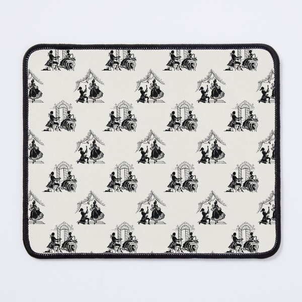 Item preview, Regencycore toile print - black on cream designed and sold by LittleBettyMakes.