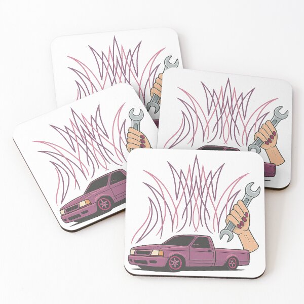 Item preview,  Pink Lowrider Pickup Art Female Mechanic designed and sold by Virelo.