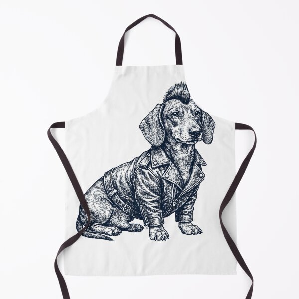 Item preview, Vintage Dachshund Punk Mowhawk Dog Mom Dad designed and sold by DoodleTortle.