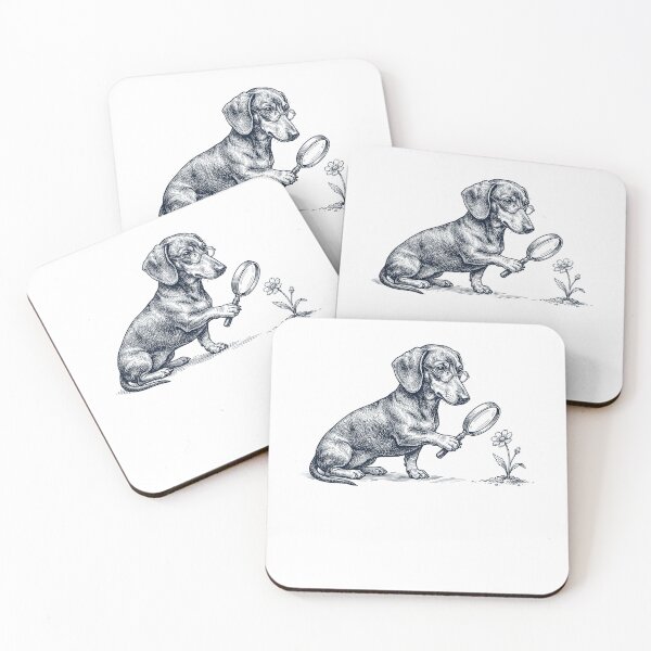Item preview, Vintage Dachshund Botanist Flower Dog Mom Dad designed and sold by DoodleTortle.