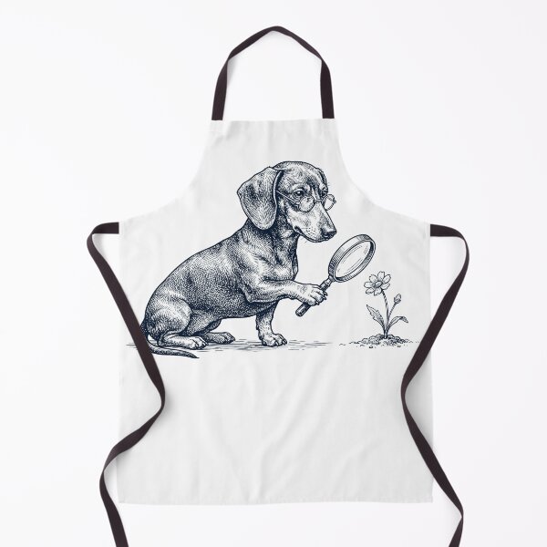 Artikelvorschau, Vintage Dackel Botaniker Blumenhund Mama Papa entworfen und verkauft von DoodleTortle.