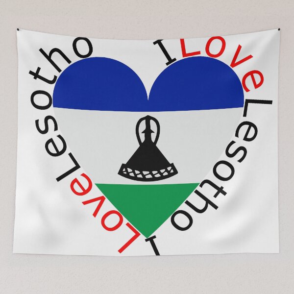 Item preview, I Love Lesotho  Heart designed and sold by TheIconSmith.