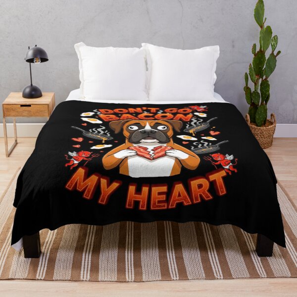 Item preview, Boxer "Don't Go Bacon My Heart" Funny Valentine Vector designed and sold by Tong4130.