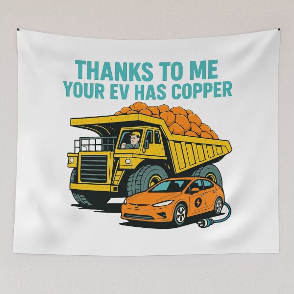 Item preview, Gifts For Mining Truck Operators Making Electric Cars designed and sold by Virelo.