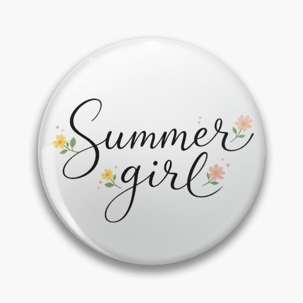 Item preview, Summer Girl - Floral Handwritten Typography Design designed and sold by TTStudio.