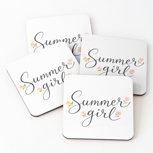 Item preview, Summer Girl - Floral Handwritten Typography Design designed and sold by TTStudio.