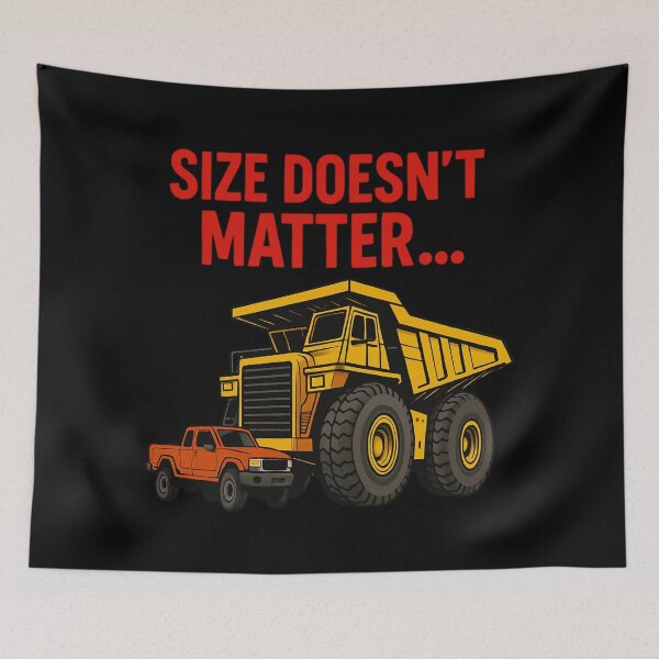 Item preview, Mining Truck vs Pickup Size Doesn’t Matter designed and sold by Virelo.