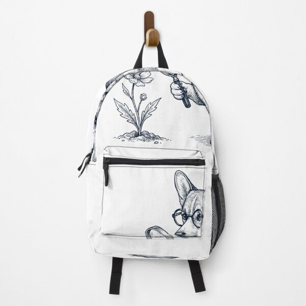 Item preview, Vintage Corgi Botanist Flower Dog Mom Dad designed and sold by DoodleTortle.