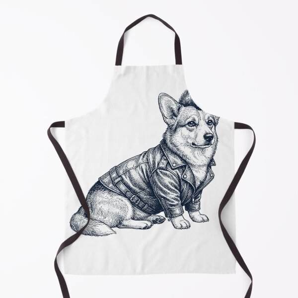 Item preview, Vintage Corgi Punk Mowhawk Dog Mom Dad designed and sold by DoodleTortle.