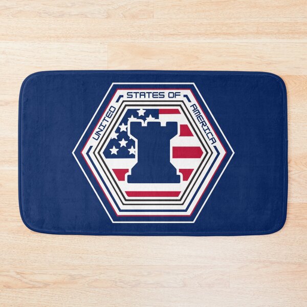 Item preview, United States of America Digital Fortress Hexagon Emblem – Patriotic Blue Tower Design for Veterans, Military Families, and Proud Americans designed and sold by GFamilyC.