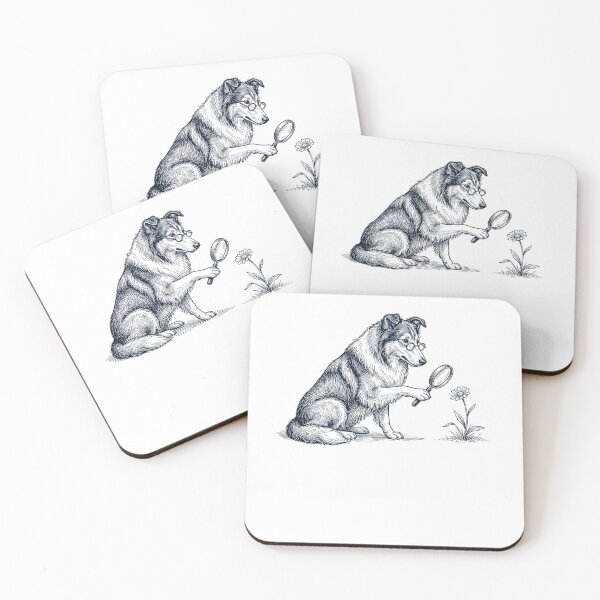 Item preview, Vintage Collie Botanist Flower Dog Mom Dad designed and sold by DoodleTortle.