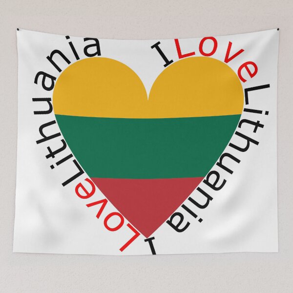 Item preview, I Love Lithuania  Heart designed and sold by TheIconSmith.