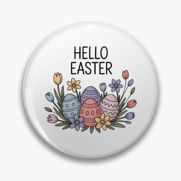 Item preview, Hello Easter – Soft Floral Easter Egg Illustration designed and sold by WikaKowalczyk.
