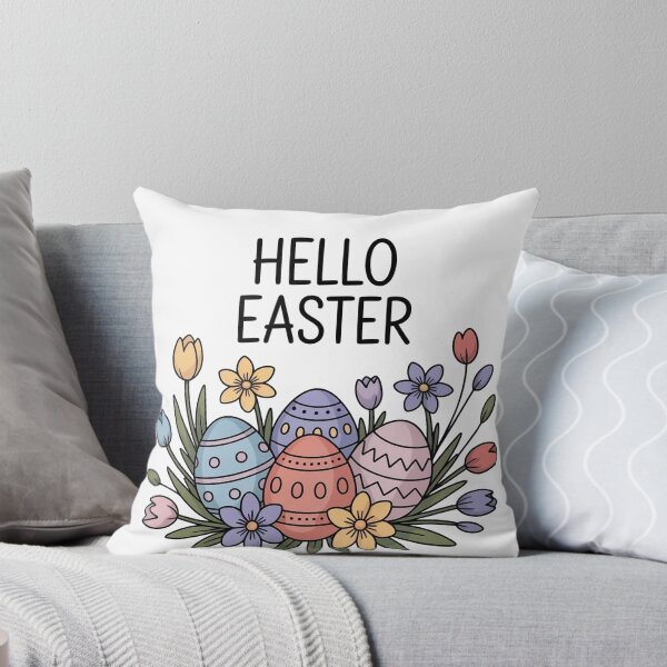 Item preview, Hello Easter – Soft Floral Easter Egg Illustration designed and sold by WikaKowalczyk.