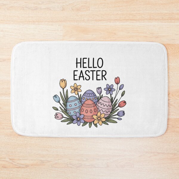 Item preview, Hello Easter – Soft Floral Easter Egg Illustration designed and sold by WikaKowalczyk.