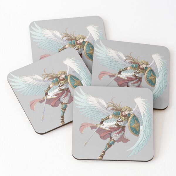 Item preview, Angel warrior with wings sword shield anime style  designed and sold by Danime Planet.