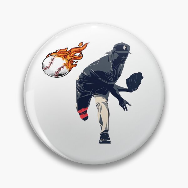 Item preview, Flaming Fastball – Power Pitch Baseball Art T-Shirt designed and sold by RMTrendy.