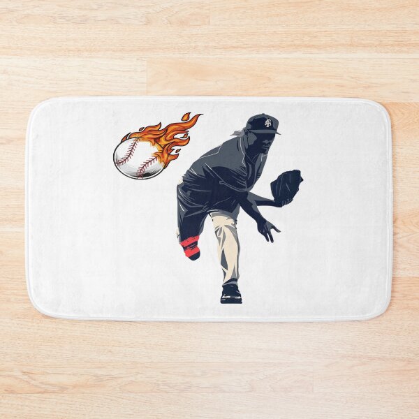 Item preview, Flaming Fastball – Power Pitch Baseball Art T-Shirt designed and sold by RMTrendy.