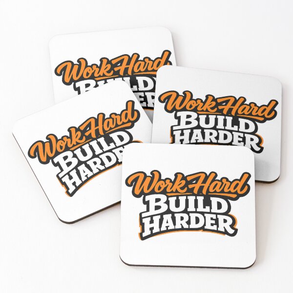 Item preview, Work Hard Build Harder designed and sold by 2Guys2Hammers.