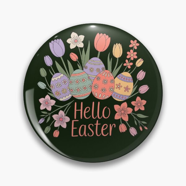Item preview, Hello Easter – Soft Floral Easter Egg Illustration designed and sold by WikaKowalczyk.