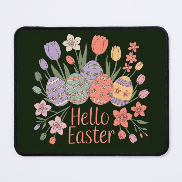 Item preview, Hello Easter – Soft Floral Easter Egg Illustration designed and sold by WikaKowalczyk.