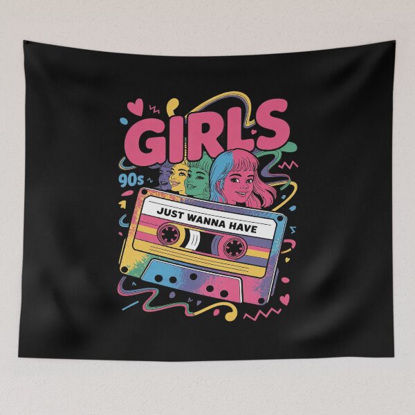 Item preview,  Girls Just Wanna Have Fun Awesome 70's 80's 90's 1980s 6 designed and sold by angolinnArt.