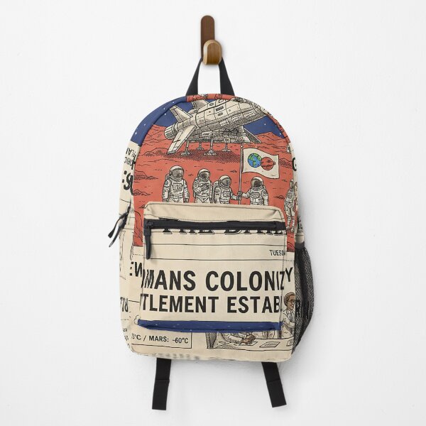 Item preview, Vintage Newspaper Mars Colonization Sci-Fi Art designed and sold by AgingeR.