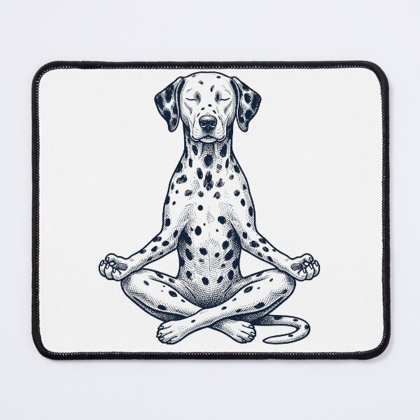 Item preview, Vintage Dalmatian Yoga Lotus Meditation Dog Lover designed and sold by DoodleTortle.