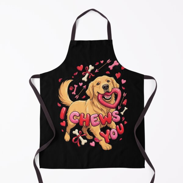 Item preview, Golden Retriever Funny Valentine "I Chews You" designed and sold by Tong4130.