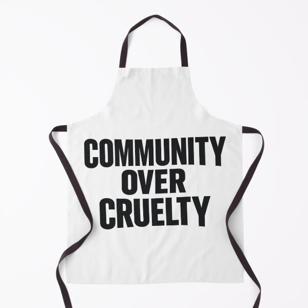 Item preview, Community Over Cruelty - Solidarity Slogan Typography designed and sold by Hydravisions.