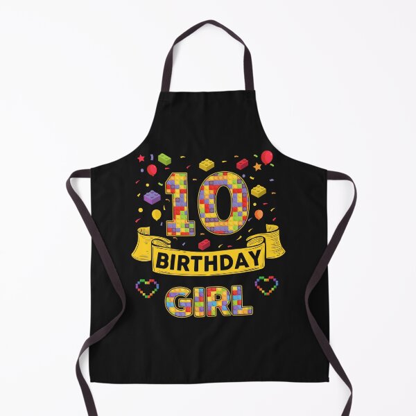 Item preview, 10th Birthday Girl Shirt - Colorful Building Blocks Birthday T-Shirt designed and sold by GreatLion1017.