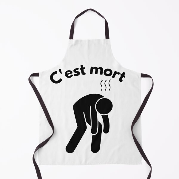 Item preview, It’s dead – Funny French Quote with Defeated Character Illustration designed and sold by Petit Baz’Art.