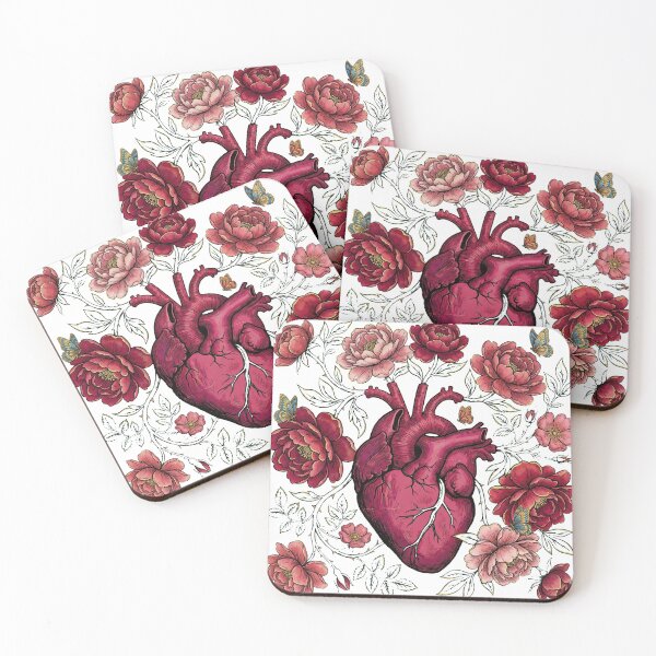 Item preview, Anatomical Heart Botanical Bloom Valentine designed and sold by ArtVibesX.