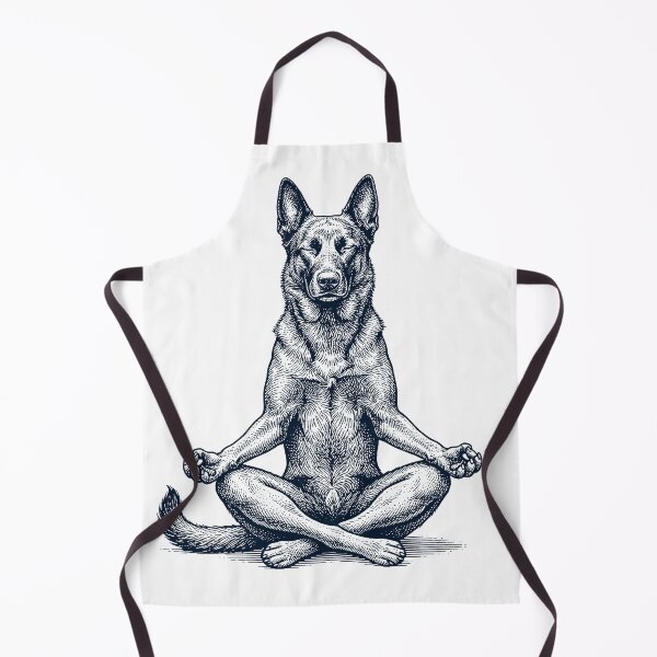 Item preview, Vintage Dutch Shepherd Yoga Lotus Meditation Dog Lover designed and sold by DoodleTortle.